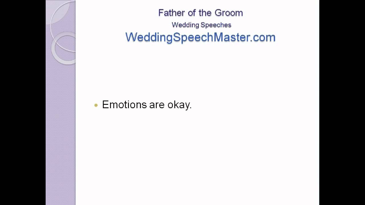 Father of the Groom Wedding Speech Tips for Proud Dads