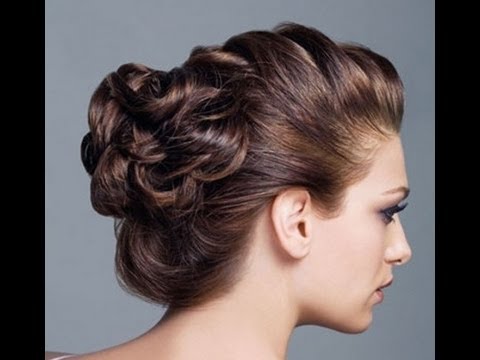 Hair styles – Messy 5 minutes updo (Prom/Homecoming/ Wedding bridal updo)