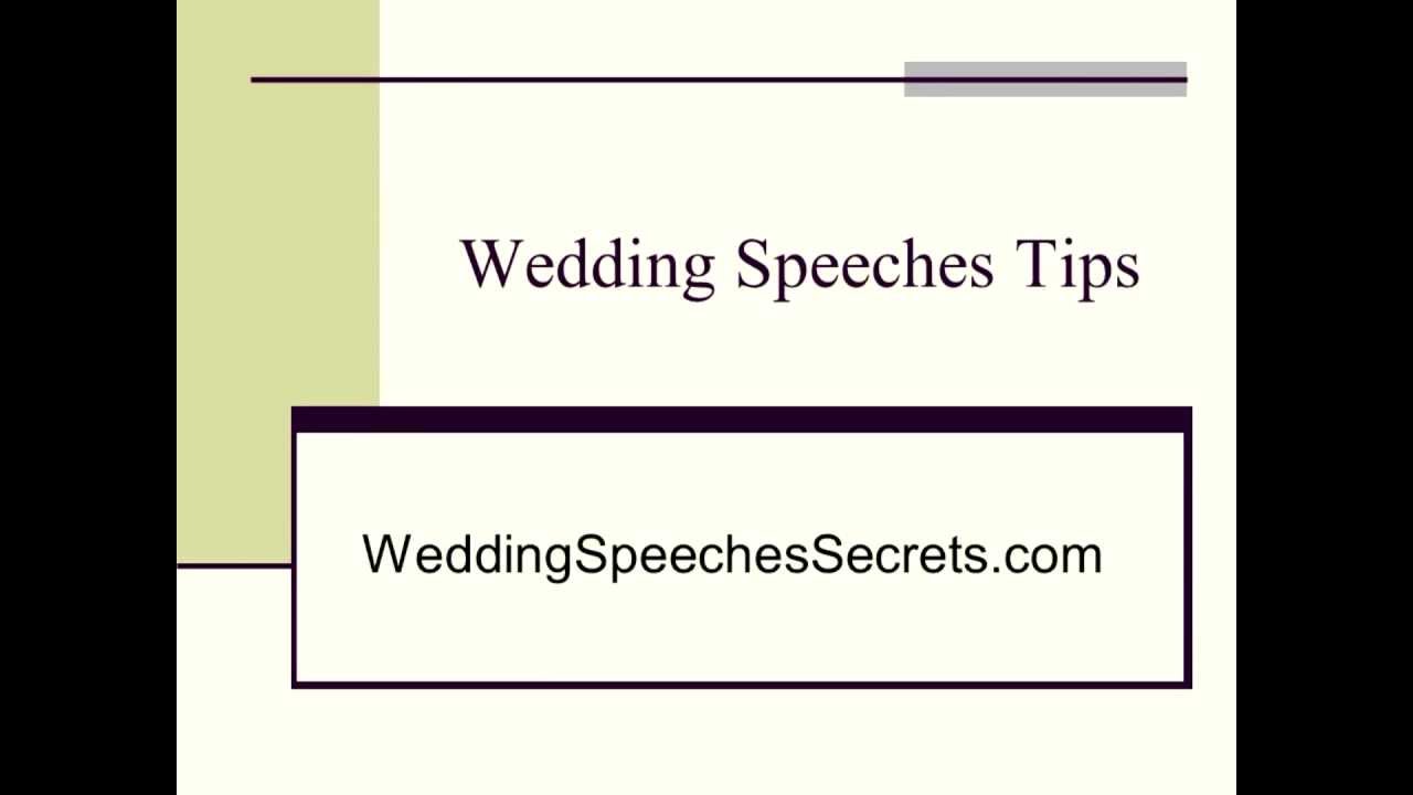 Wedding Speeches – Top Tips For Giving An Amazing Tribute To The Newlyweds
