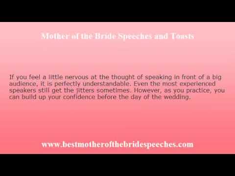 Mother of the Bride Wedding Speech Tips to Remember