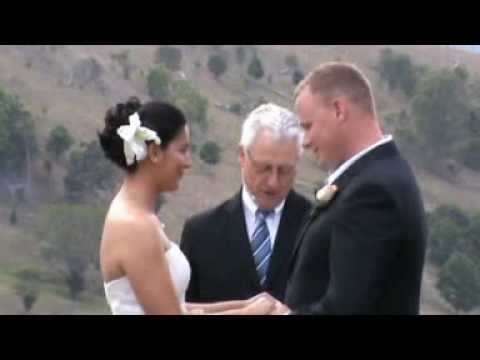 Wedding vows Angeline & Andrew on 28-Nov-09 at Mt.Mee, QLD, Australia
