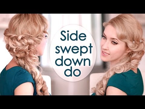 Prom/wedding hair tutorial: romantic half up half down with curls