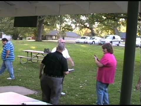 Joe and Laura practice wedding vows