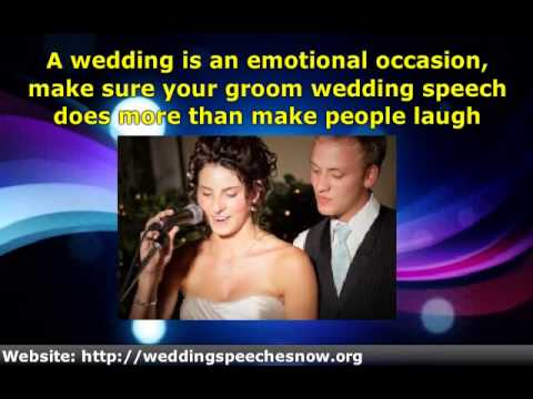 Tips For A Groom Wedding Speech
