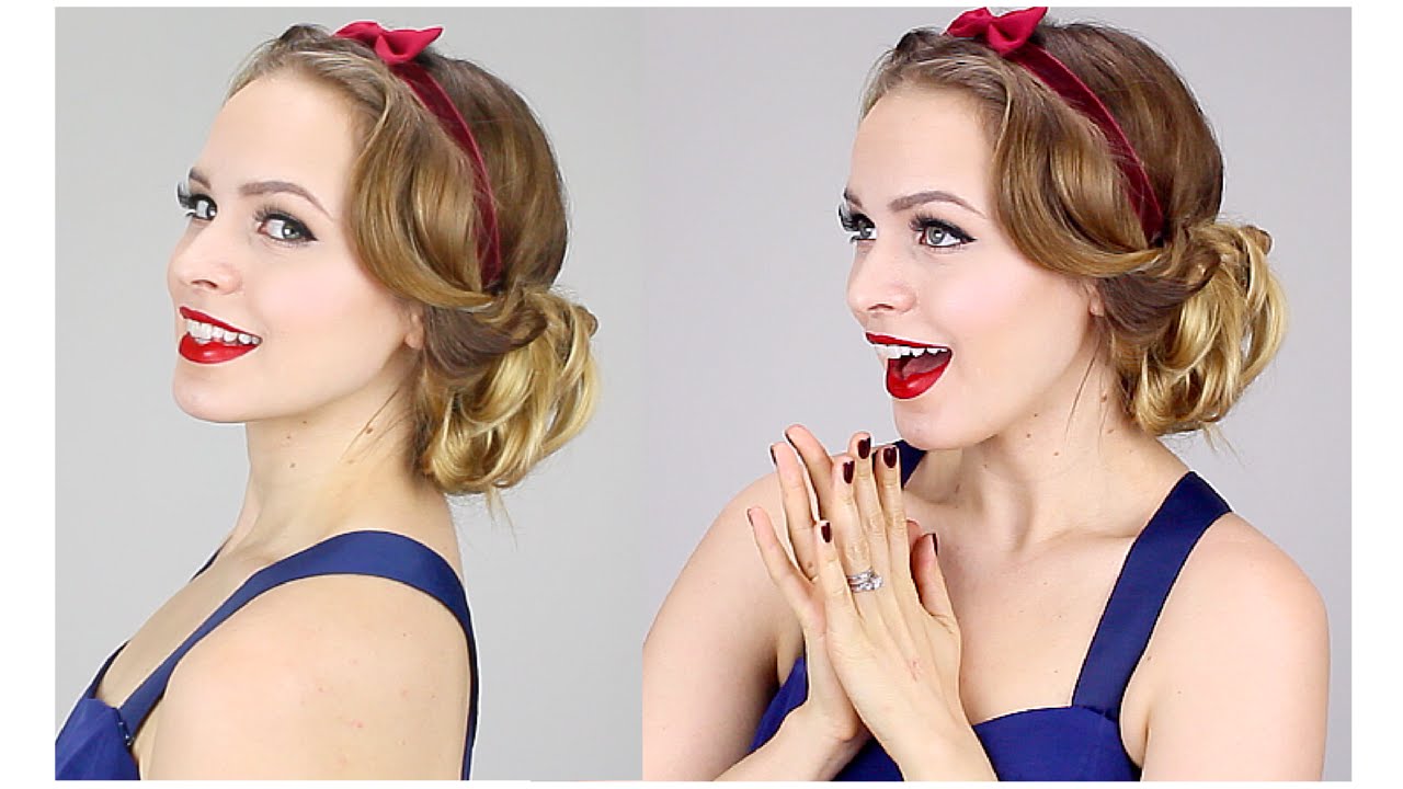 Easy Snow White Updo