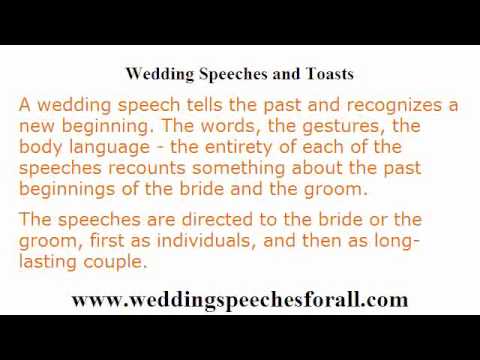 Wedding Speeches – 4 Guidelines in Writing a Memorable Wedding Speech