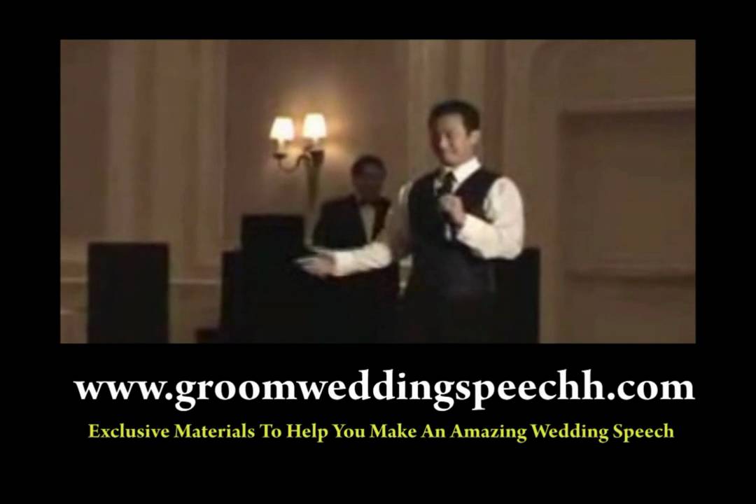 Groom Wedding Speech