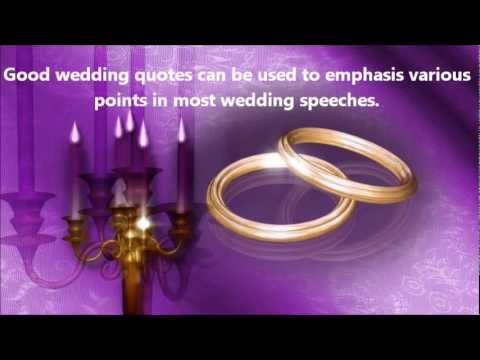 Wedding Quotes for Wedding Speeches